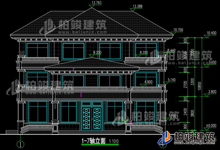 正立面图