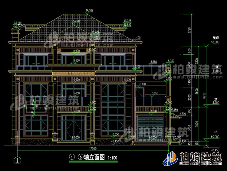 正立面图